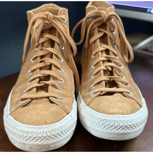 Converse Chuck Taylor All Star Leather High Top Brown Size 157522C Men 13 - Picture 1 of 10